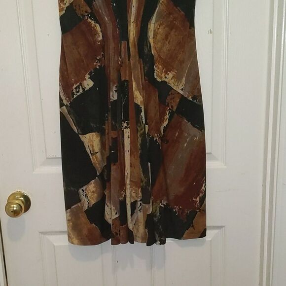 Simply Vera  Vera Wang  patterned dress Sz M - Picture 2 of 6